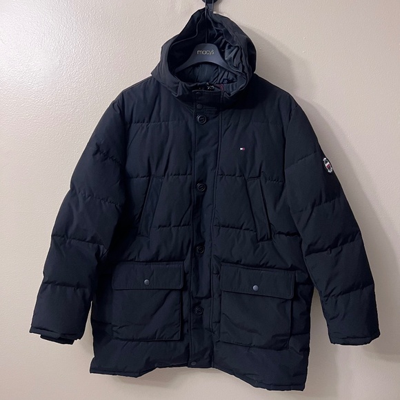 Tommy Hilfiger Men's Coat Ultra Loft Insulation Wind Resistant Hooded Size XXL - Picture 1 of 14